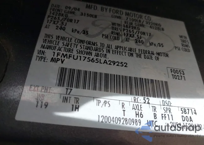 1FMFU17565LA29252: 44406493