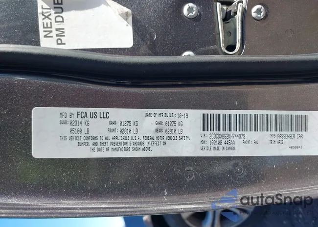 2C3CDXBG2KH744979: 44406575