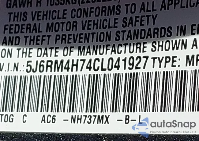 5J6RM4H74CL041927: 44406581