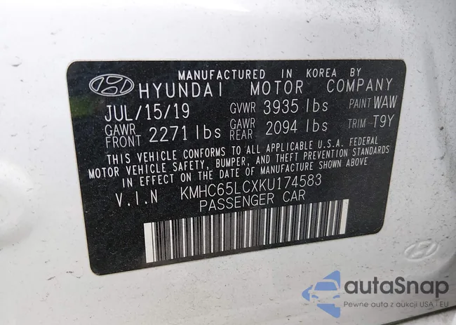 KMHC65LCXKU174583: 44406619