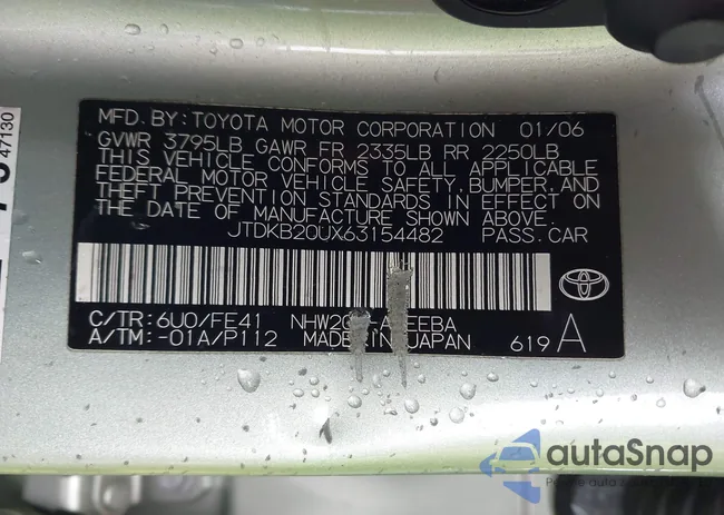 JTDKB20UX63154482: 44406657