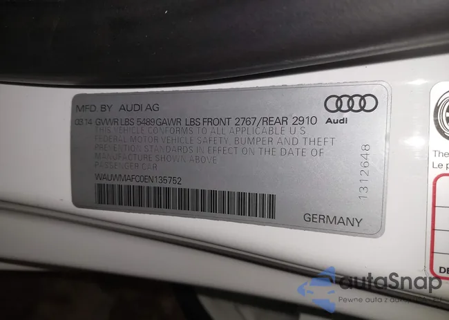 WAUWMAFC0EN135752: 44406718