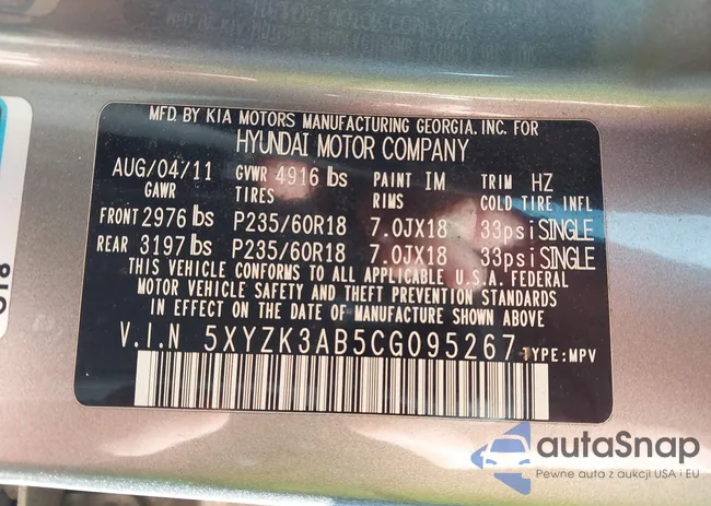 5XYZK3AB5CG095267: 44406826