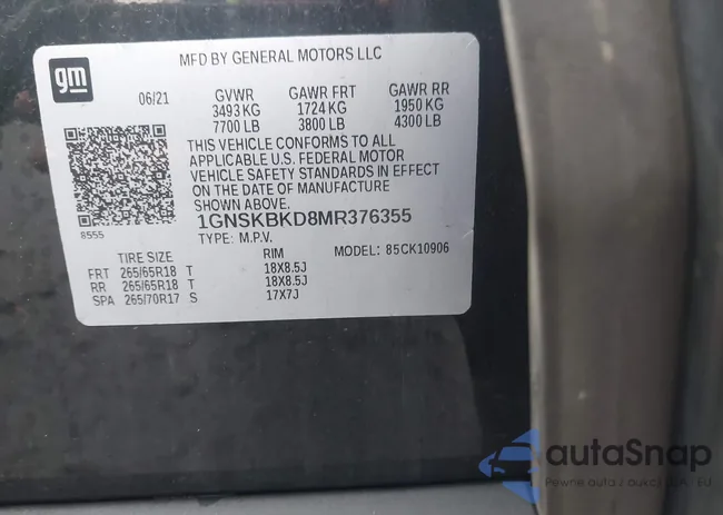 1GNSKBKD8MR376355: 44407847