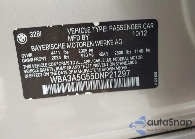 WBA3A5G55DNP21297: 44408069