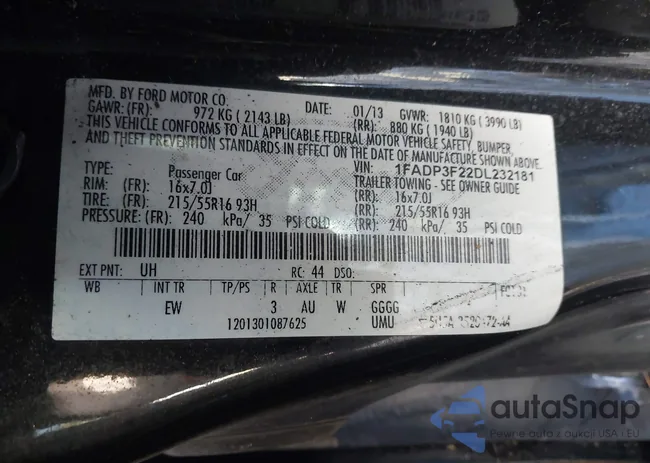 1FADP3F22DL232181: 44408251