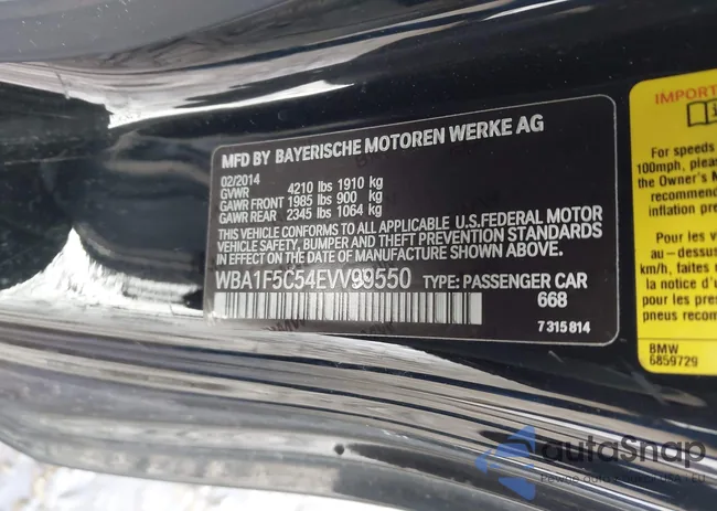 WBA1F5C54EVV99550: 44407436