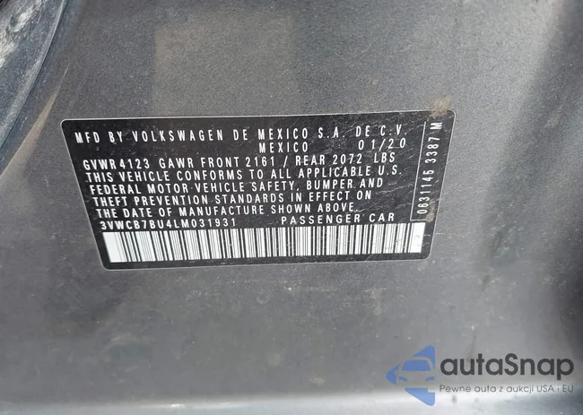 3VWCB7BU4LM031931: 44407580