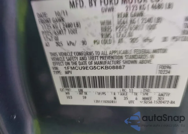 1FMCU9EG5CKB08887: 44407774