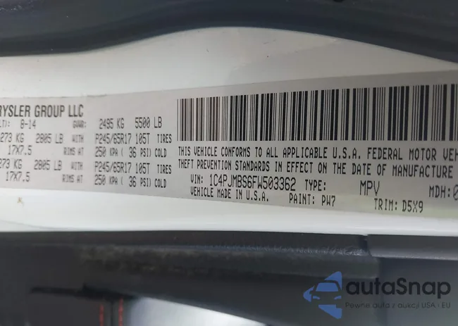 1C4PJMBS6FW503362: 44407800