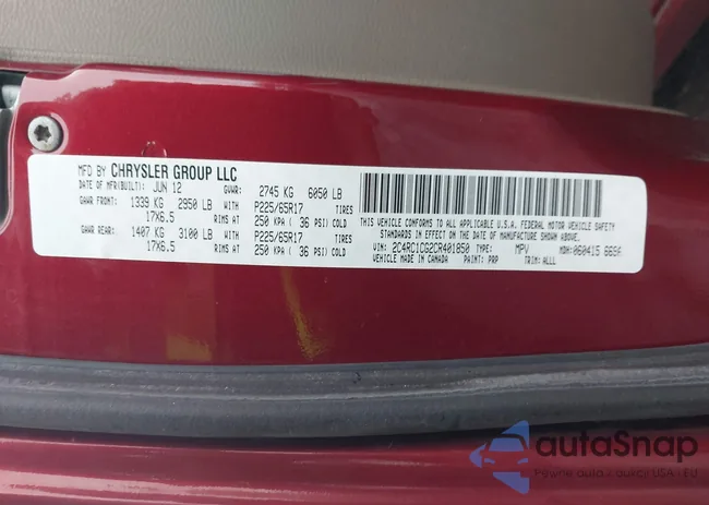 2C4RC1CG2CR401850: 44408876