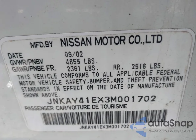 JNKAY41EX3M001702: 44408979