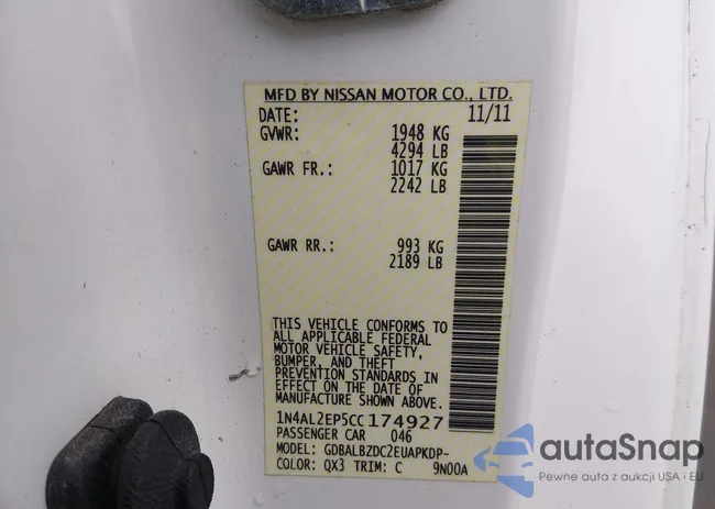 1N4AL2EP5CC174927: 44408986