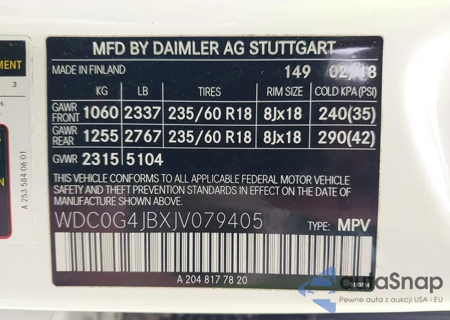 WDC0G4JBXJV079405: 44409302