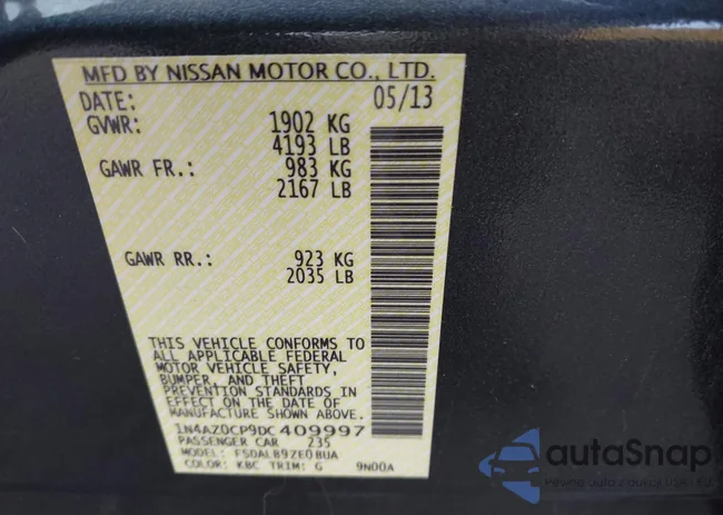 1N4AZ0CP9DC409997: 44409311