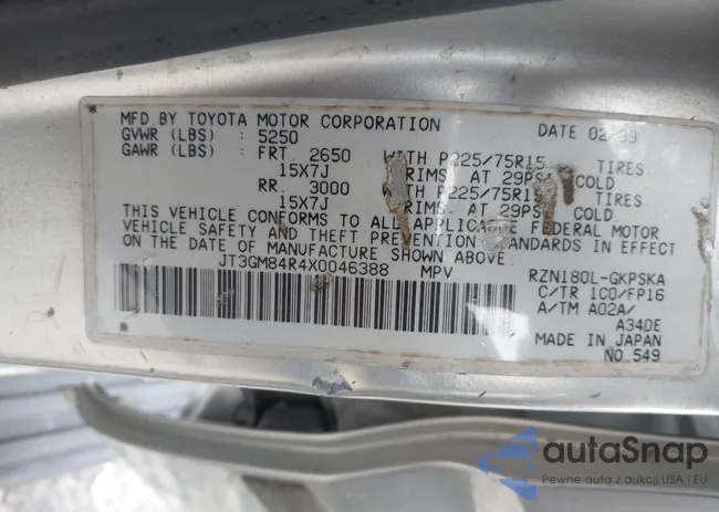 JT3GM84R4X0046388: 44408452