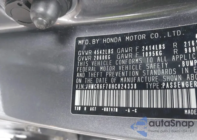 JHMCR6F78HC024338: 44408562