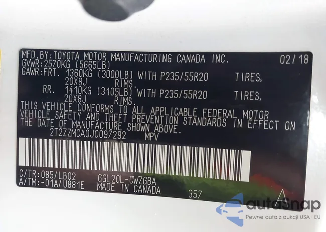 2T2ZZMCA0JC097292: 44408643