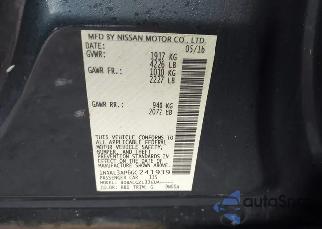 1N4AL3AP6GC241939: 44408778