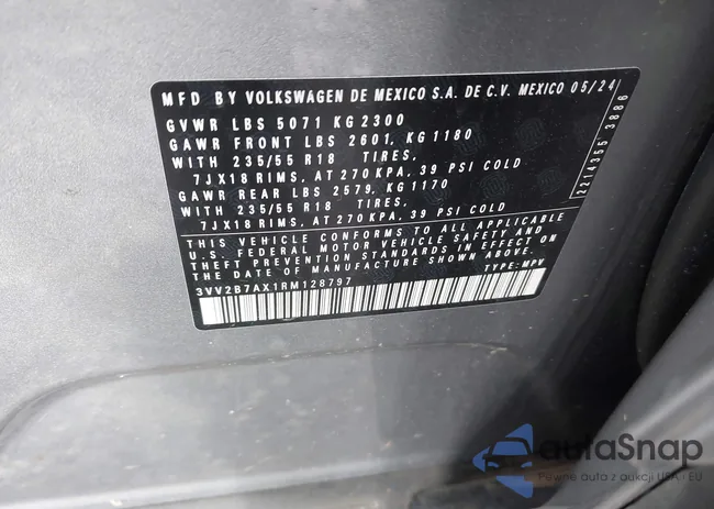 3VV2B7AX1RM128797: 44410291