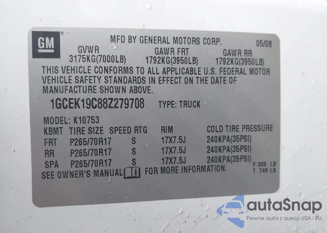 1GCEK19C88Z279708: 44410341