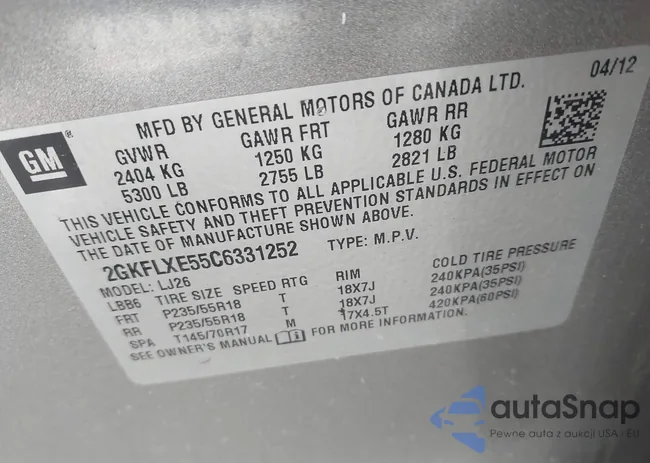 2GKFLXE55C6331252: 44410414