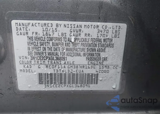 3N1CE2CPXGL368091: 44409521