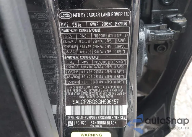 SALCP2BG3GH596157: 44409780