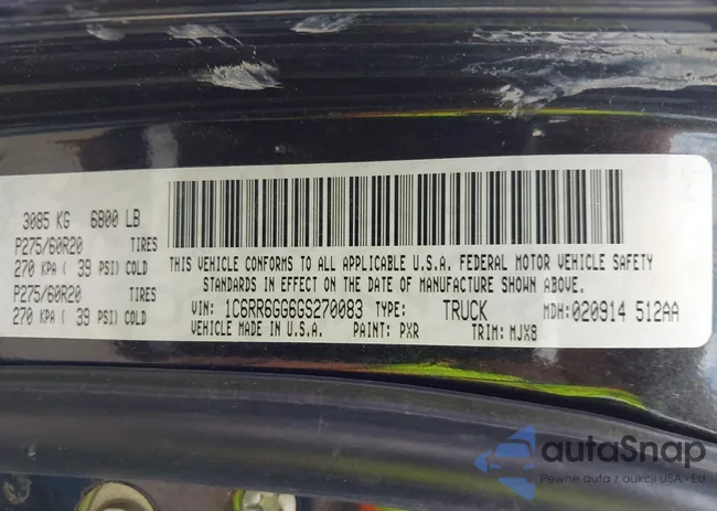 1C6RR6GG6GS270083: 44410938