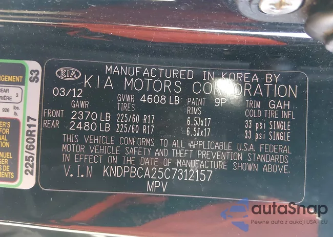 KNDPBCA25C7312157: 44411018