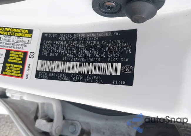 4T1KZ1AK7RU100960: 44411047