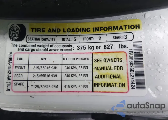 1FADP3K26DL274424: 44411108