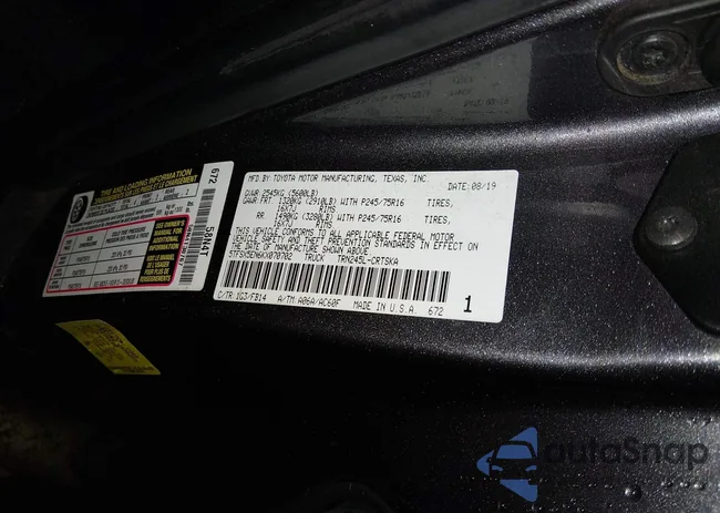 5TFSX5EN6KX070702: 44411113