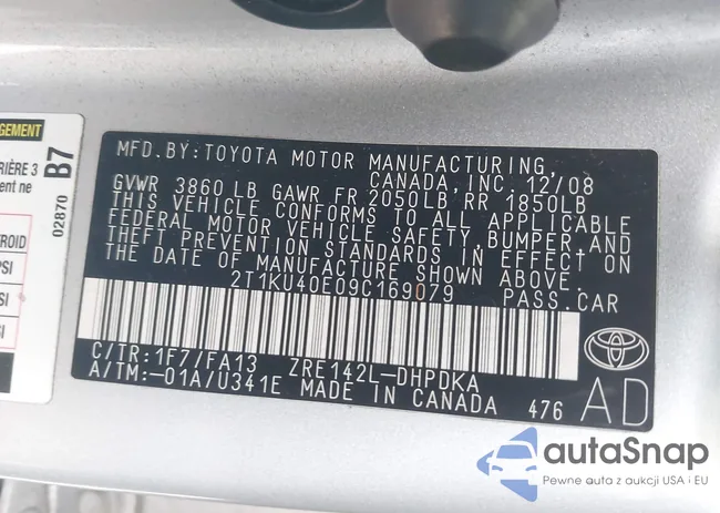 2T1KU40E09C169079: 44411140