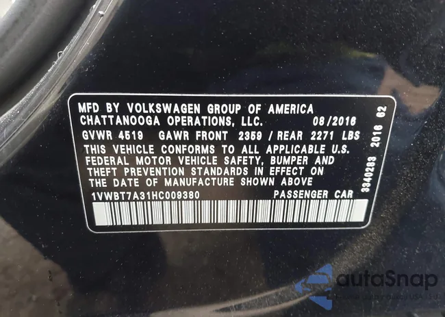 1VWBT7A31HC009380: 44411225