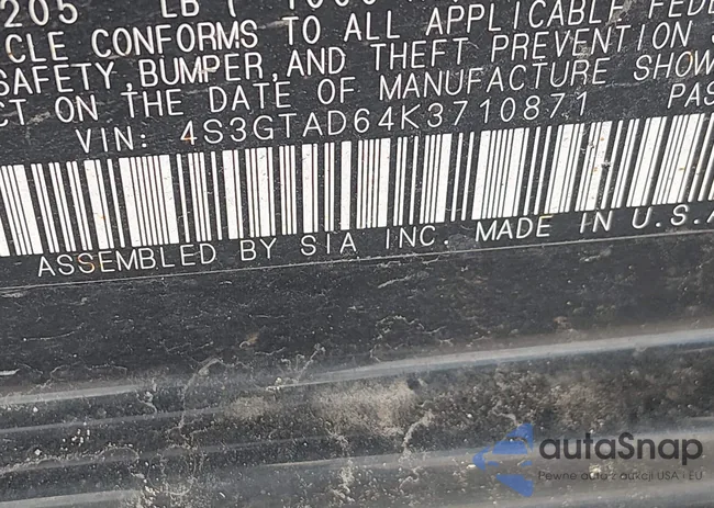 4S3GTAD64K3710871: 44411226