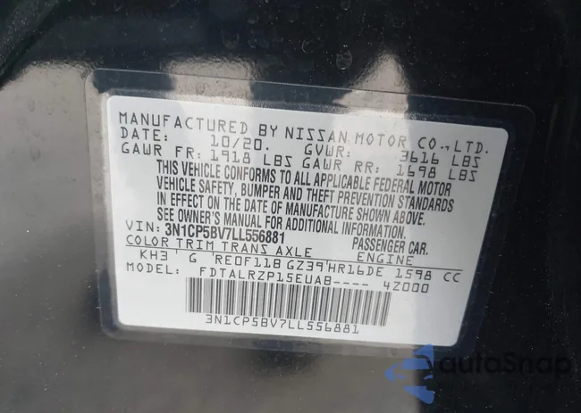 3N1CP5BV7LL556881: 44411228