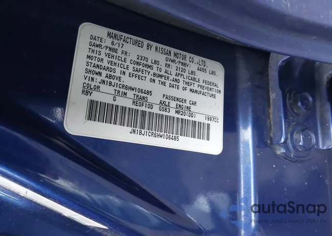 JN1BJ1CR6HW106485: 44411240