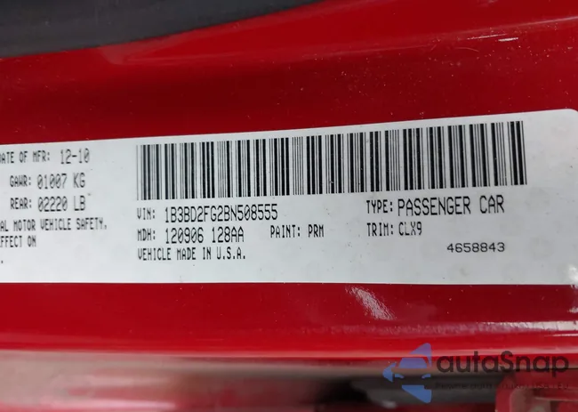 1B3BD2FG2BN508555: 44411280