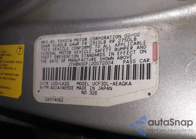 JTHBN30F120072004: 44411314