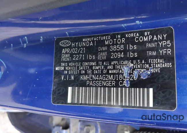 KMHLN4AG2MU180920: 44410465