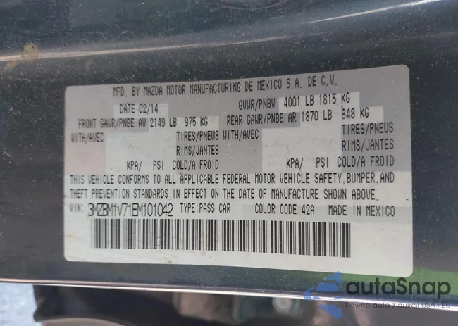 3MZBM1V71EM101042: 44410591