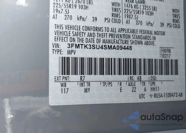 3FMTK3SU4SMA09448: 44410754