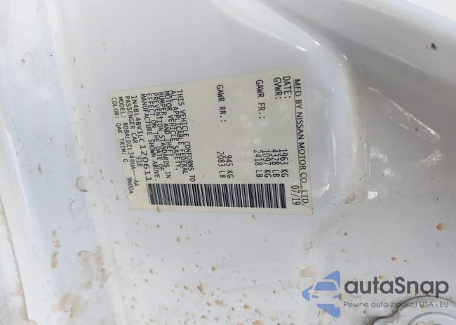 1N4BL4BV1LC120611: 44410817