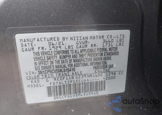 3N1CP5CV5ML515410: 44411997