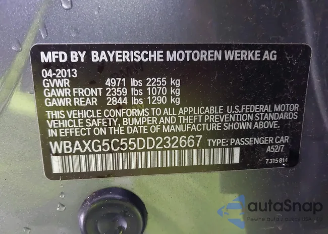 WBAXG5C55DD232667: 44412029