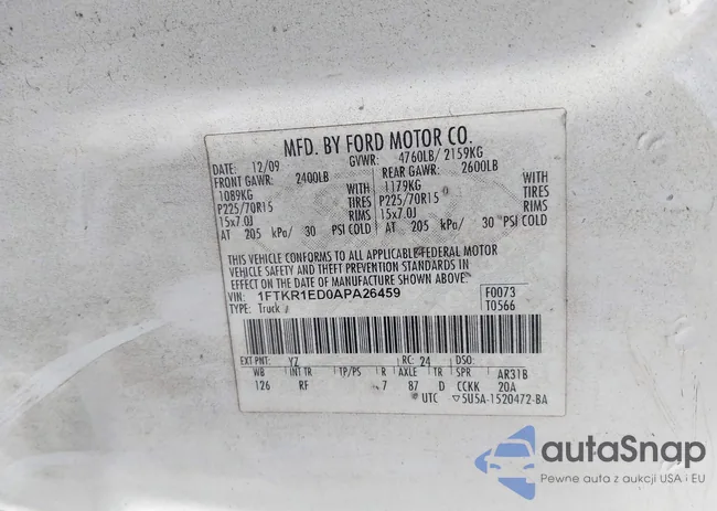 1FTKR1ED0APA26459: 44412424