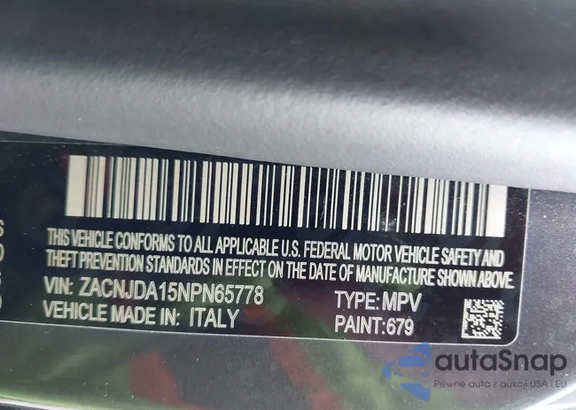 ZACNJDA15NPN65778: 44411459