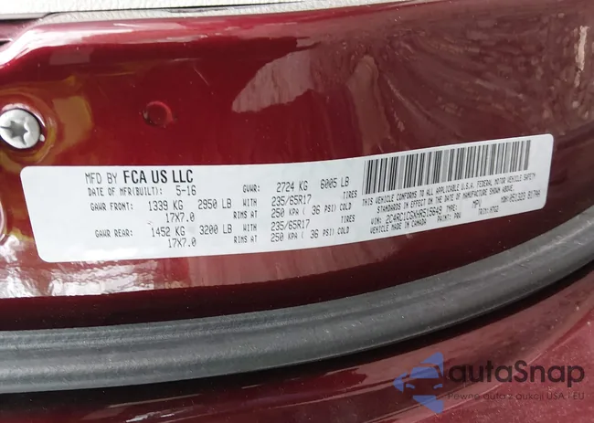 2C4RC1CGXHR515649: 44411533