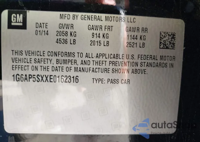 1G6AP5SXXE0162316: 44411645